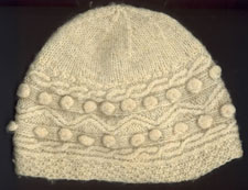 Child's Aran-style hat