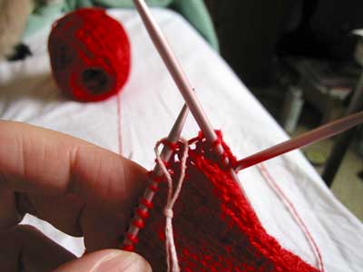 knitting to the marker