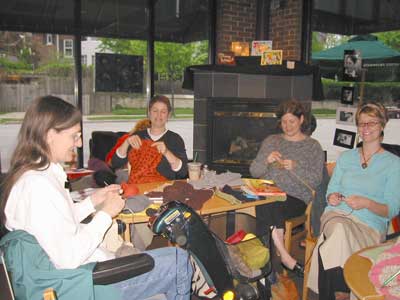 Knitting at the Meetup